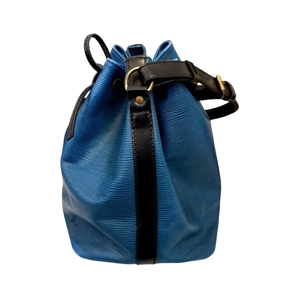 Louis Vuitton Blue Epi Leather Crossbody with Black Trim